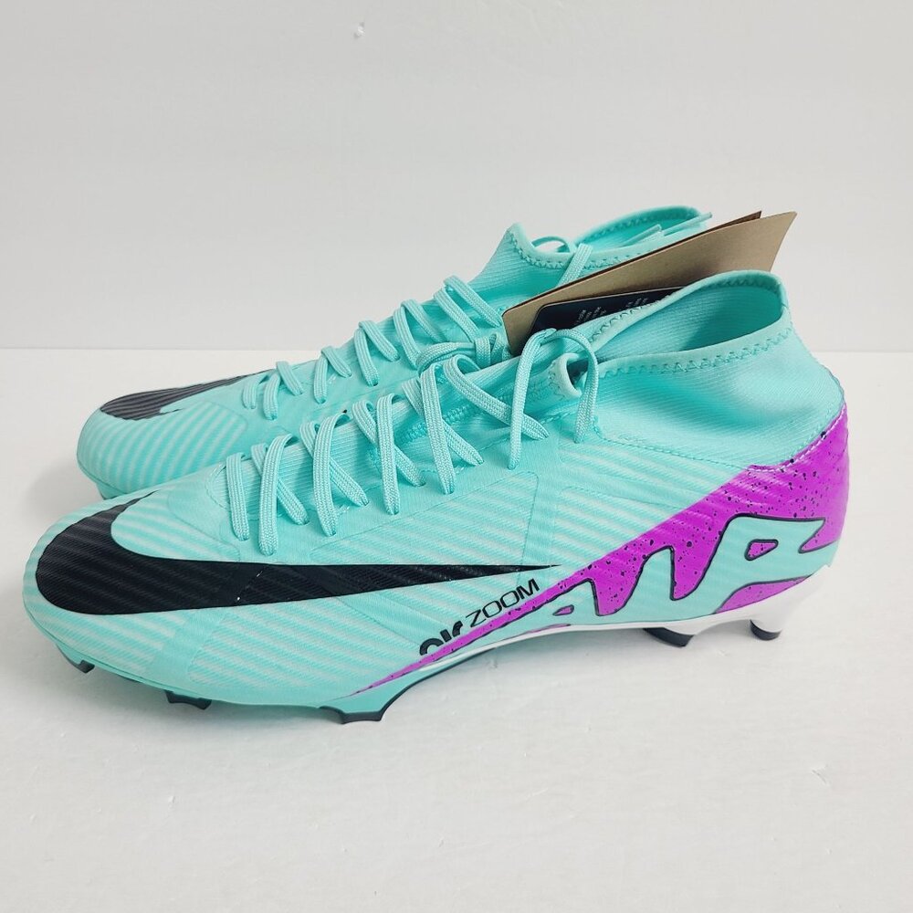 Nike Zoom Mercurial Superfly 9 Academy FG MG Soccer Cleats DJ5625-300 Size 12.5